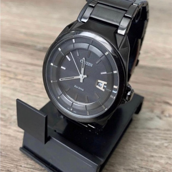 Citizen gn-4w-s ECO DRIVE Day Date Watch Titanium color - Picture 3 of 6